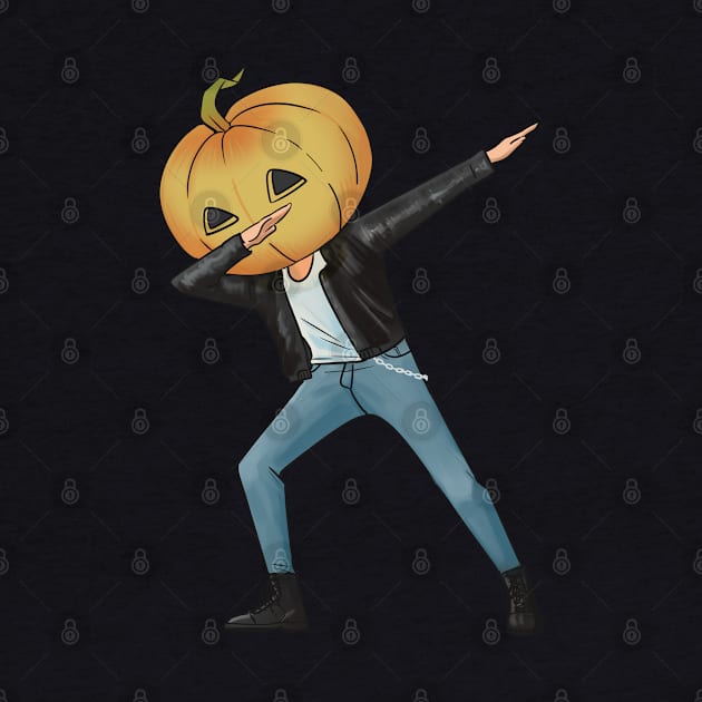 dabbing jack o lantern halloween by souw83